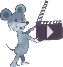 Filmklappe mit Maus